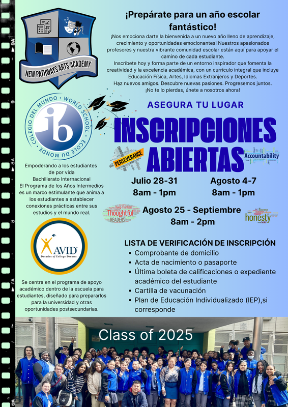 Registration Flyer in Spanish