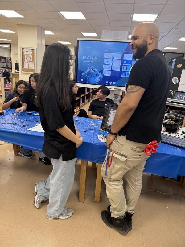 a teacher and student cte