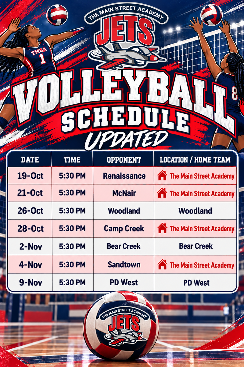 TMSA Volleyball Schedule Featured Photo