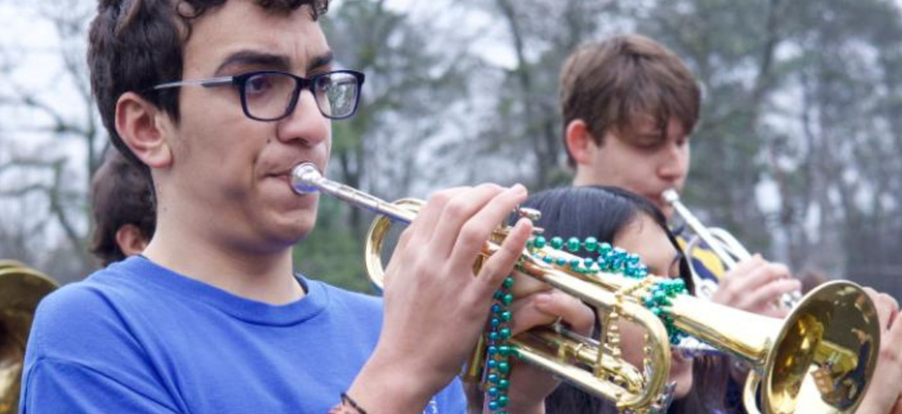 Band members at St. Joseph Catholic School