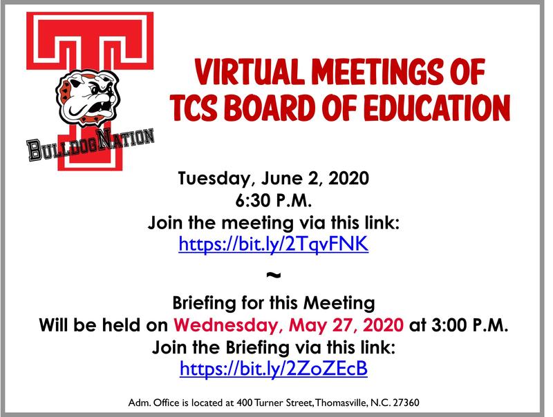 6-2-20 BOE Meeting Announcement