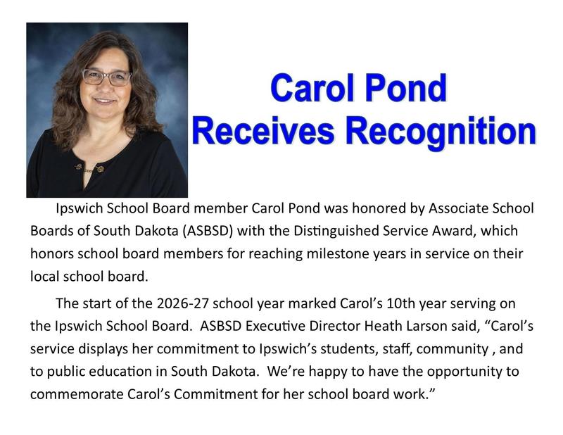 School Board Member Carol Pond receives Recognition