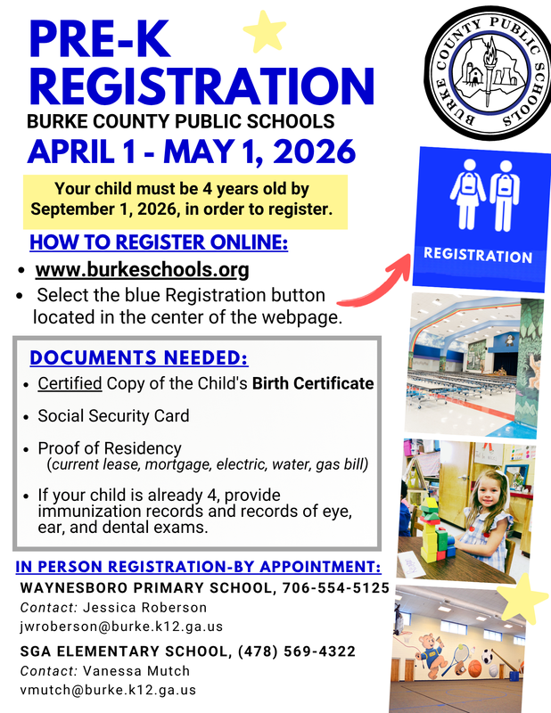 preK registration flyer
