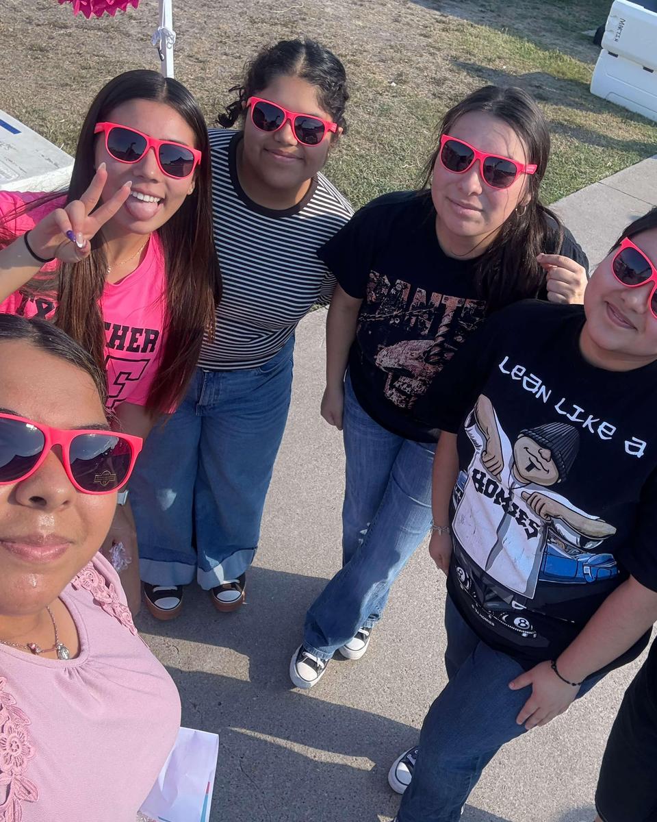 NHS Members in pink sunglasses