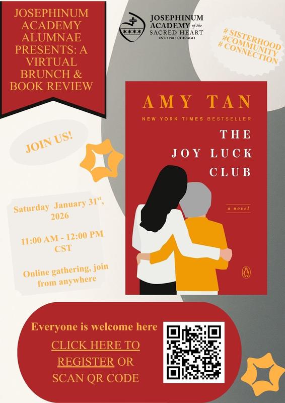 book club flyer for Josephinum alumna