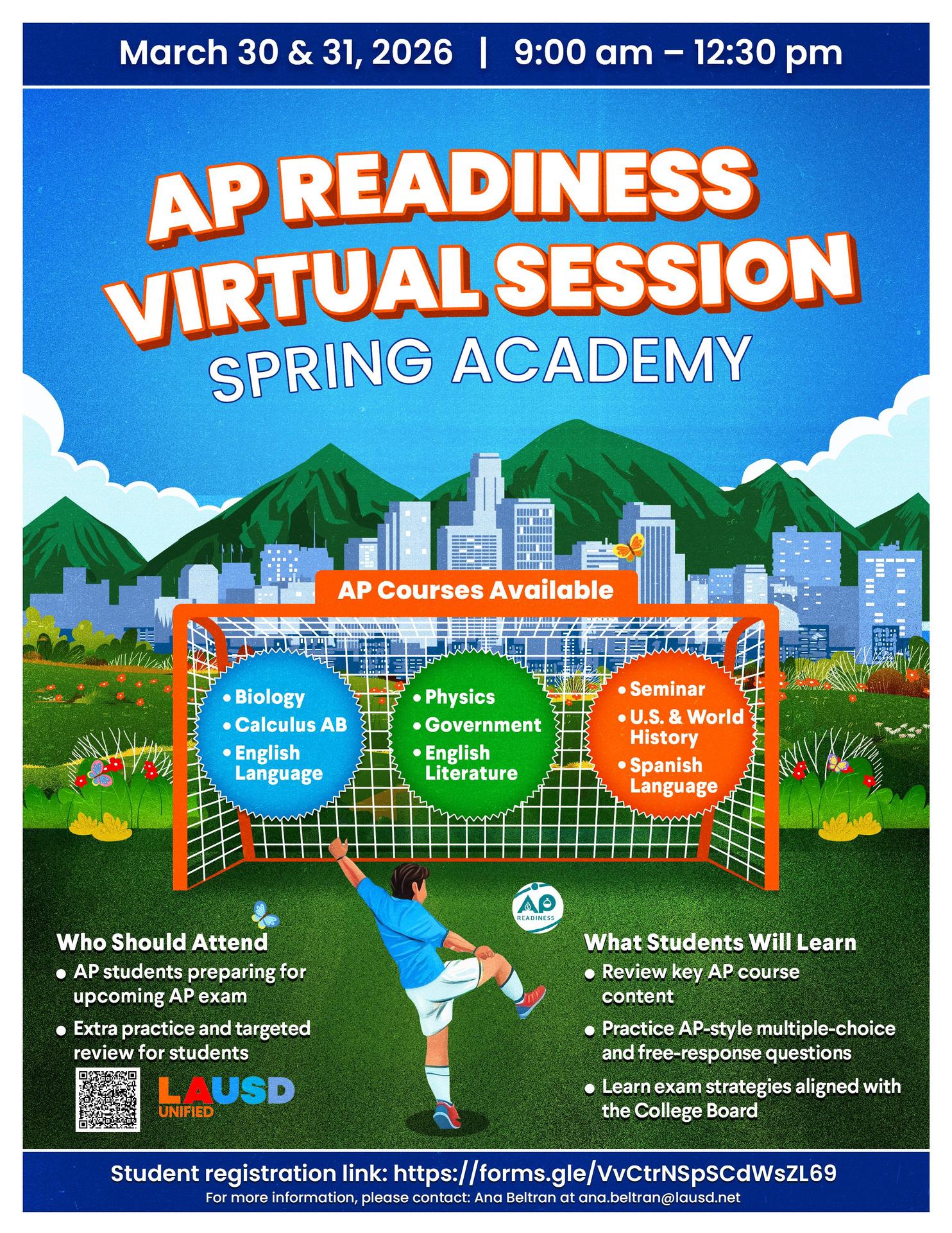 AP Readiness Virtual Session Spring Academy 