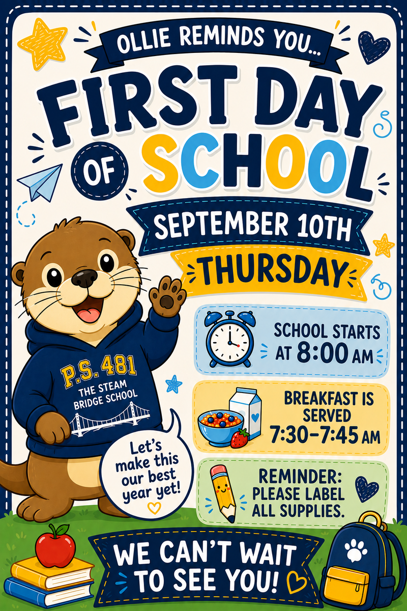 September 10th is the first day of school.