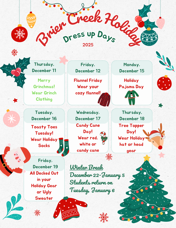 Holiday Dress Up Days
