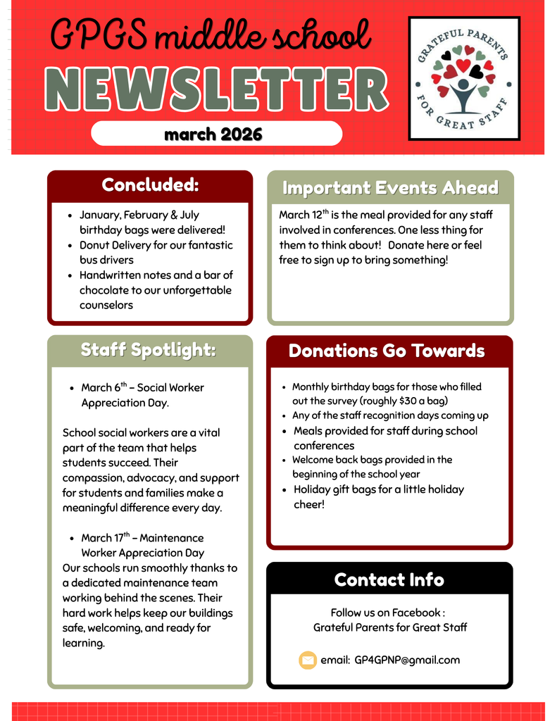 GPGS March 2026 Newsletter