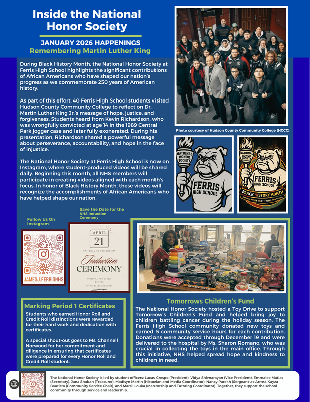 NNational Honor Society Newsletter