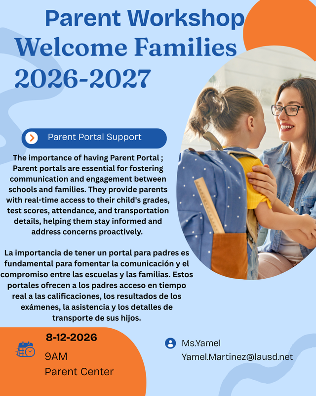 Parent Portal workshop 8/12/26