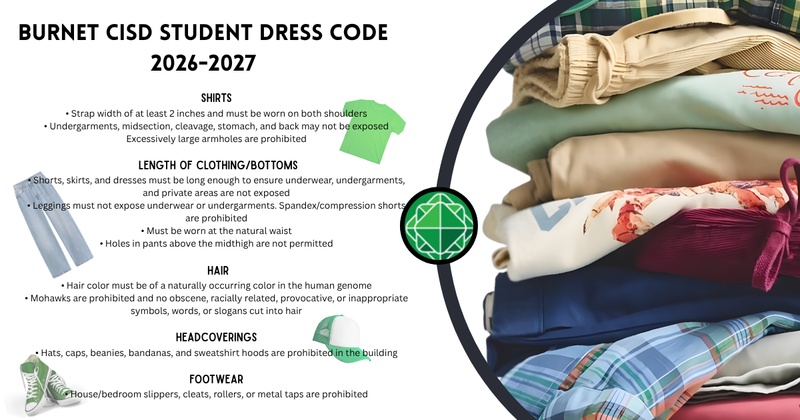 Burnet CISD Student Dress Code 2026-2027 Featured Photo