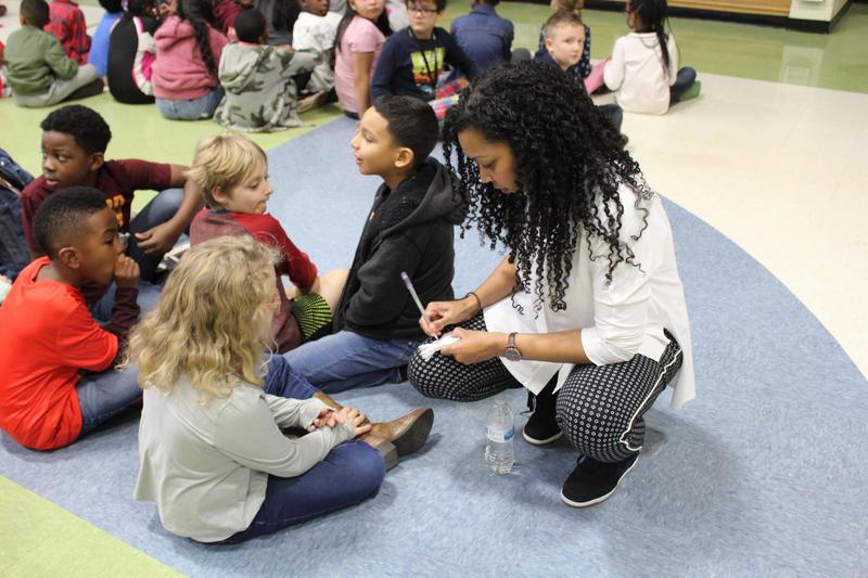 Author Tracey Baptiste at River Gate Elementary