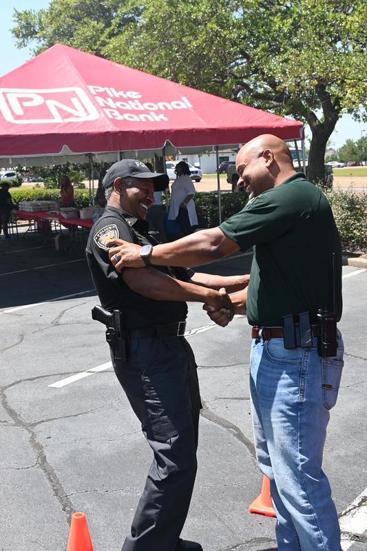 Pike County Sheriff’s Office Chief Damian Gatlin, along with members of the Sheriff’s Office team, attended the Lineman and First Responders Appreciation Luncheon held at the main branch of Pike National Bank