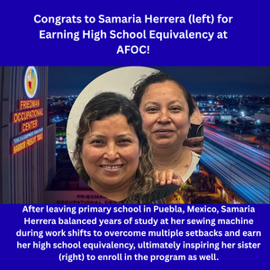 Congratulations to Samaria Herrera!
