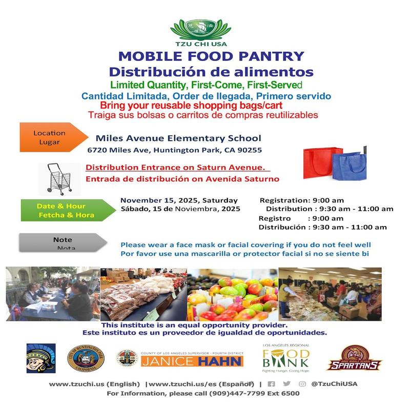 Tzu Chi Mobil Food Pantry