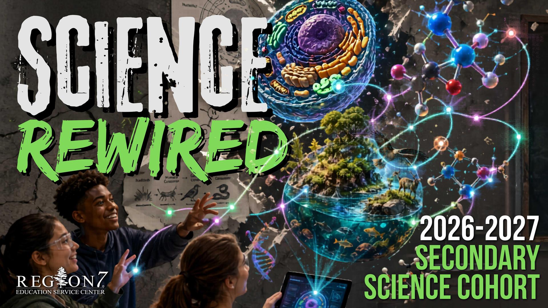Science Rewired 2026-2027 Secondary Science Cohort from Region 7 Education Service Center.
