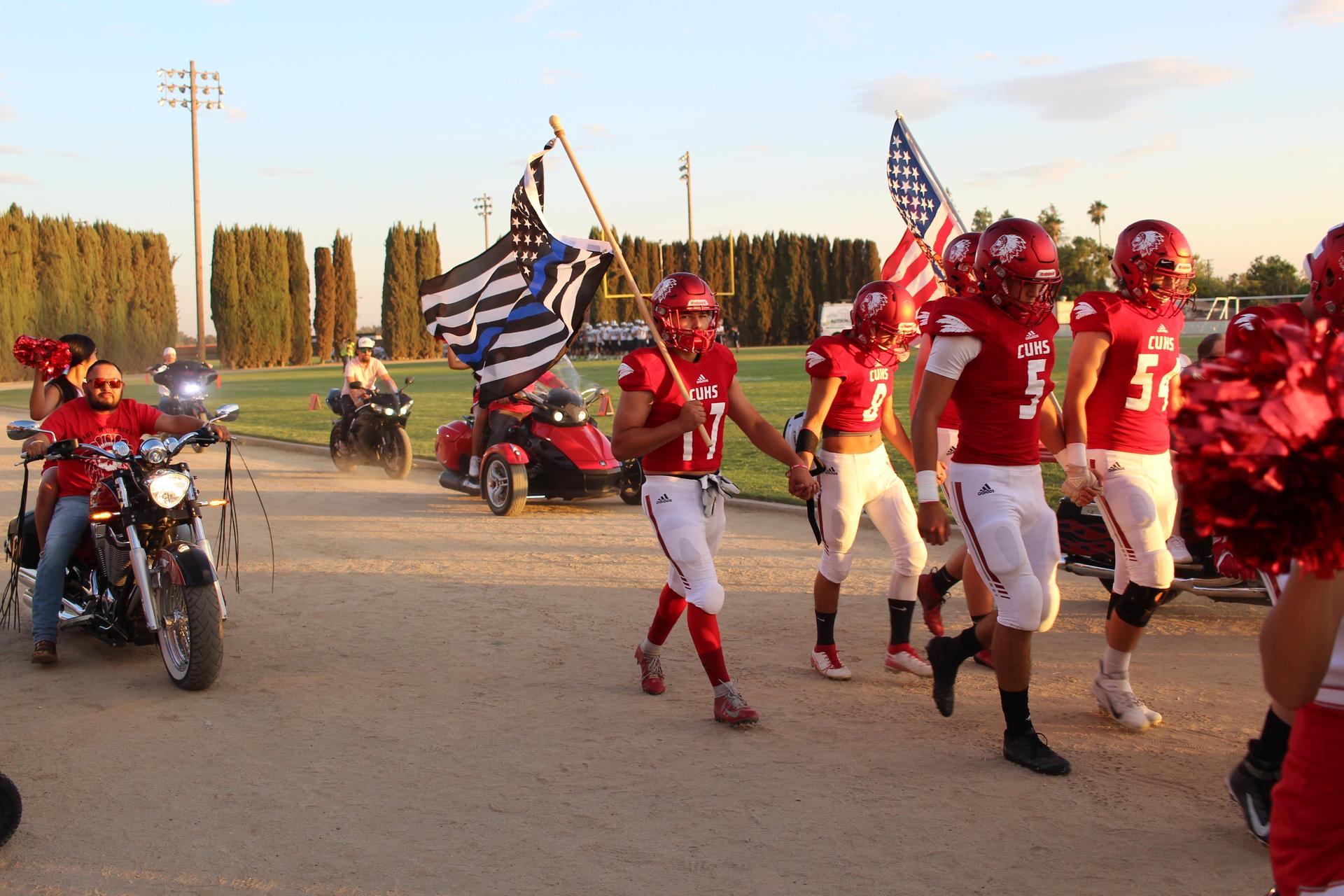 Students enjoying the football game against hoover