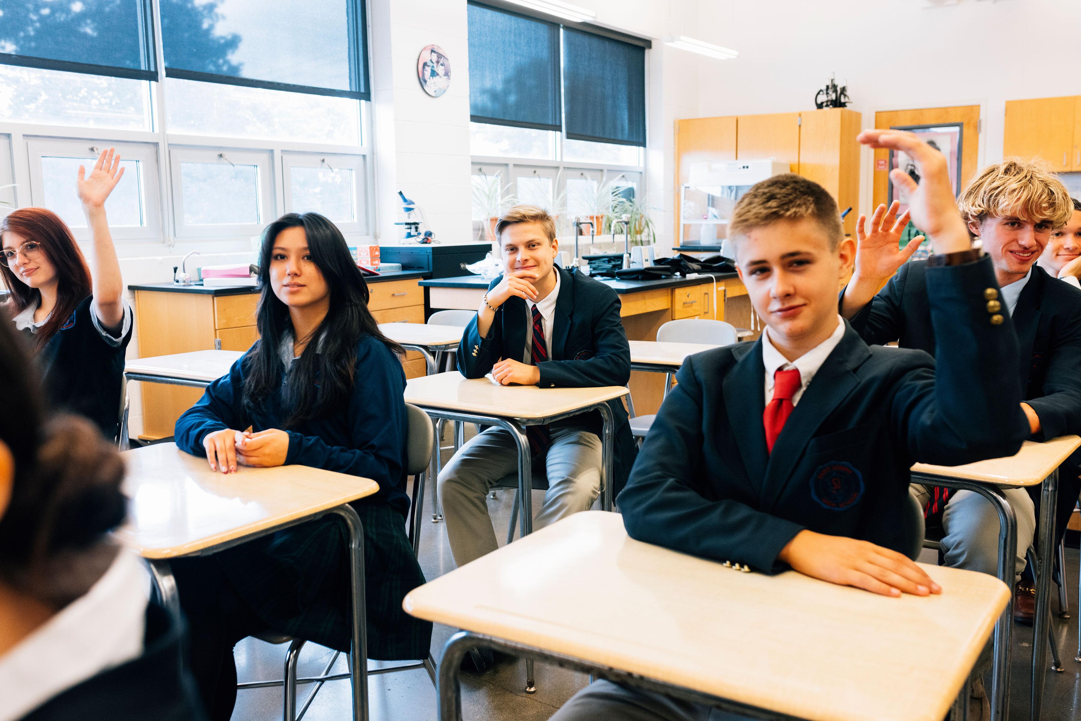 students in classroom