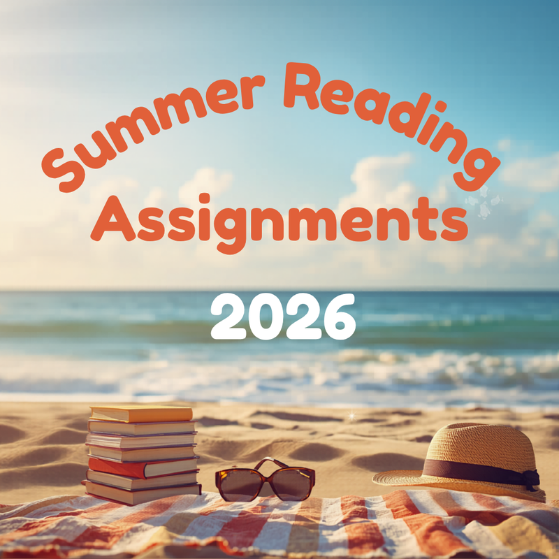 2026 Summer Reading Assignments Featured Photo