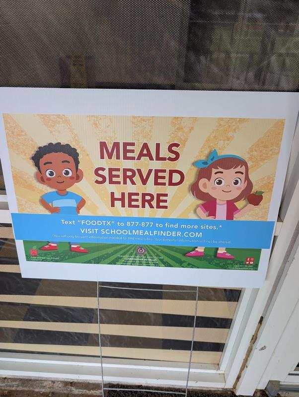 Meals served here banner.