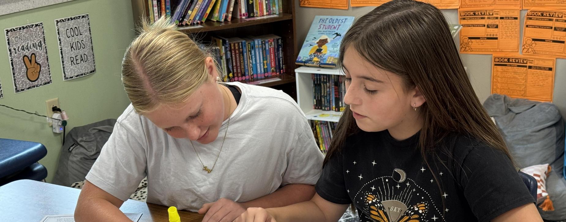 Intermediate Students doing School Work