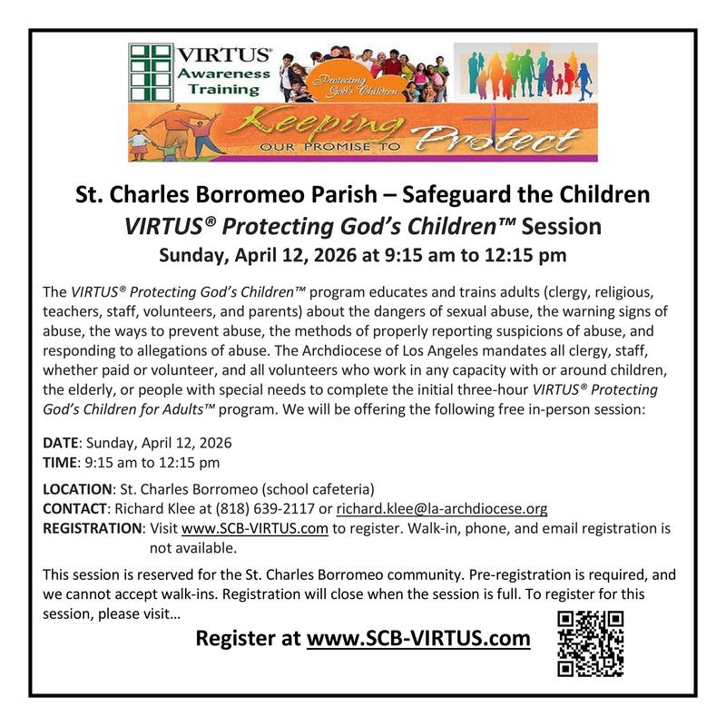 Virtus Class Registration - April 12 Featured Photo