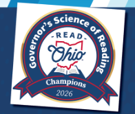 2026 Science of Reading Champion blue circle banner