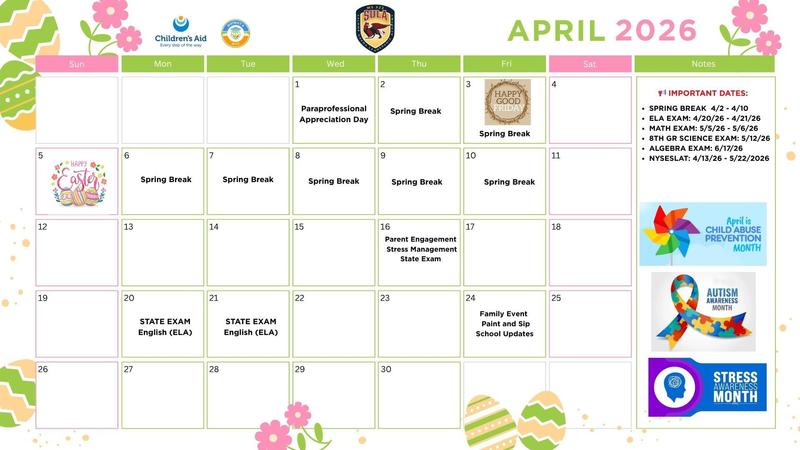 APRIL CALENDAR