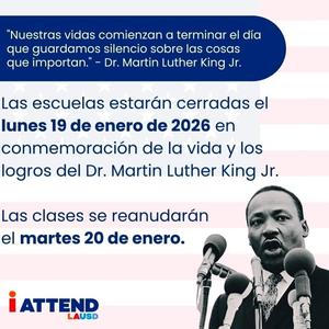 mlk jr holiday no school flyer