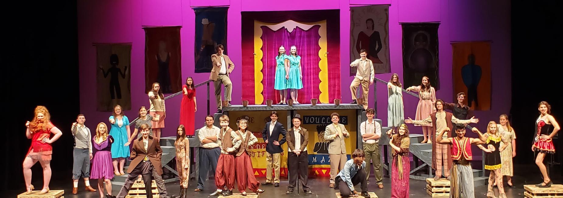 Cast of the Backstage Bruin's spring musical: