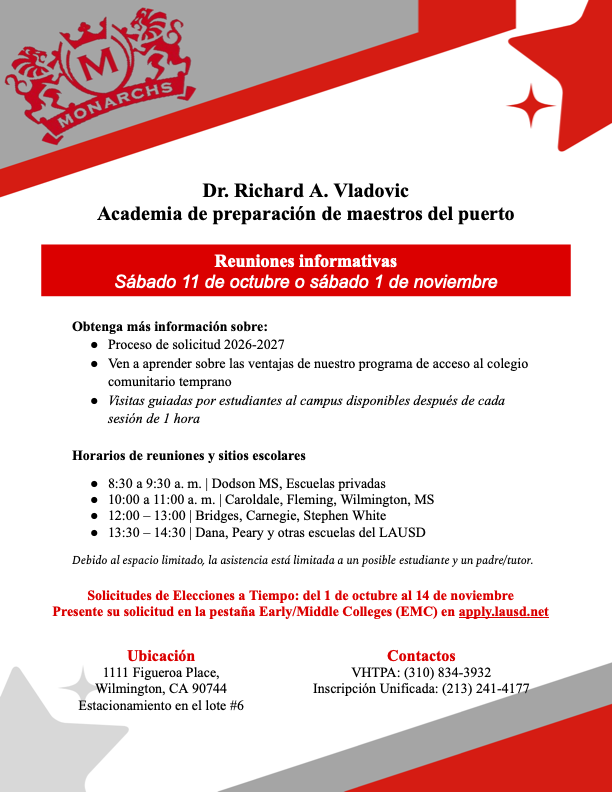 VHTPA Informational Meeting Flyer_Spanish