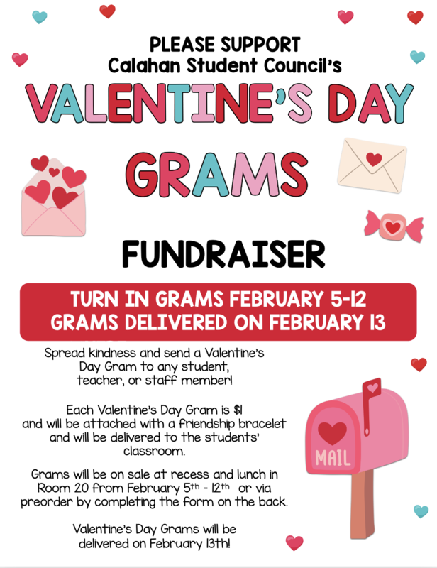 valentine grams flyer