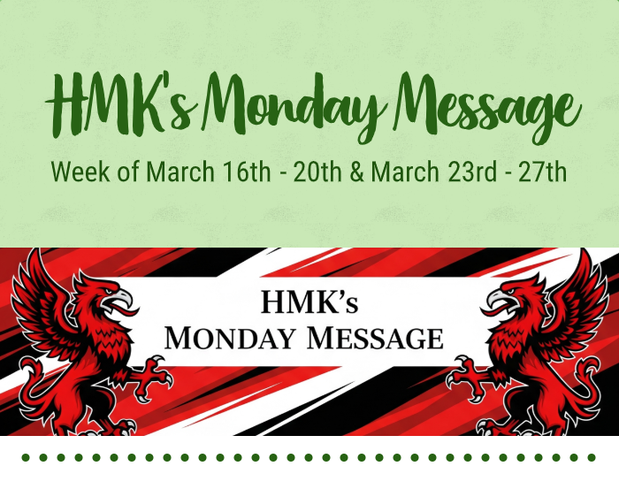 This week's newsletter from Principal Harris Featured Photo