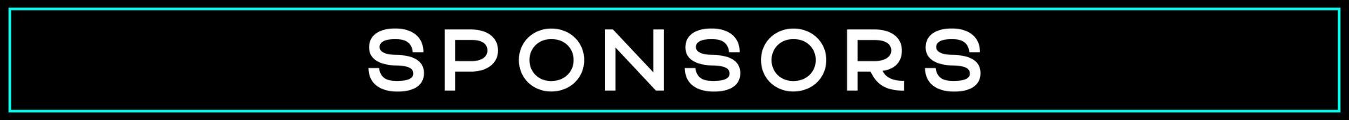 Page divider with Sponsors text on black background