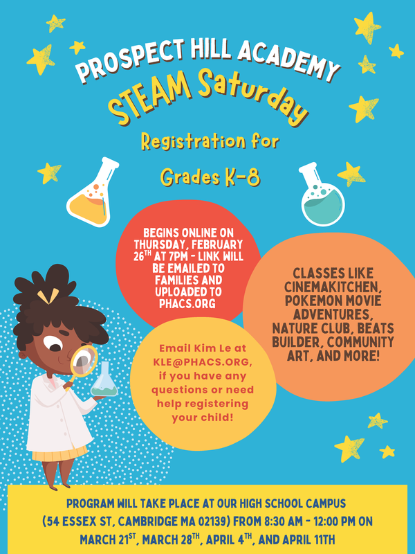 STEAM Saturday Spring 2026 Flyer
