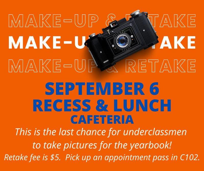 Yearbook Picture Retake and Make-up