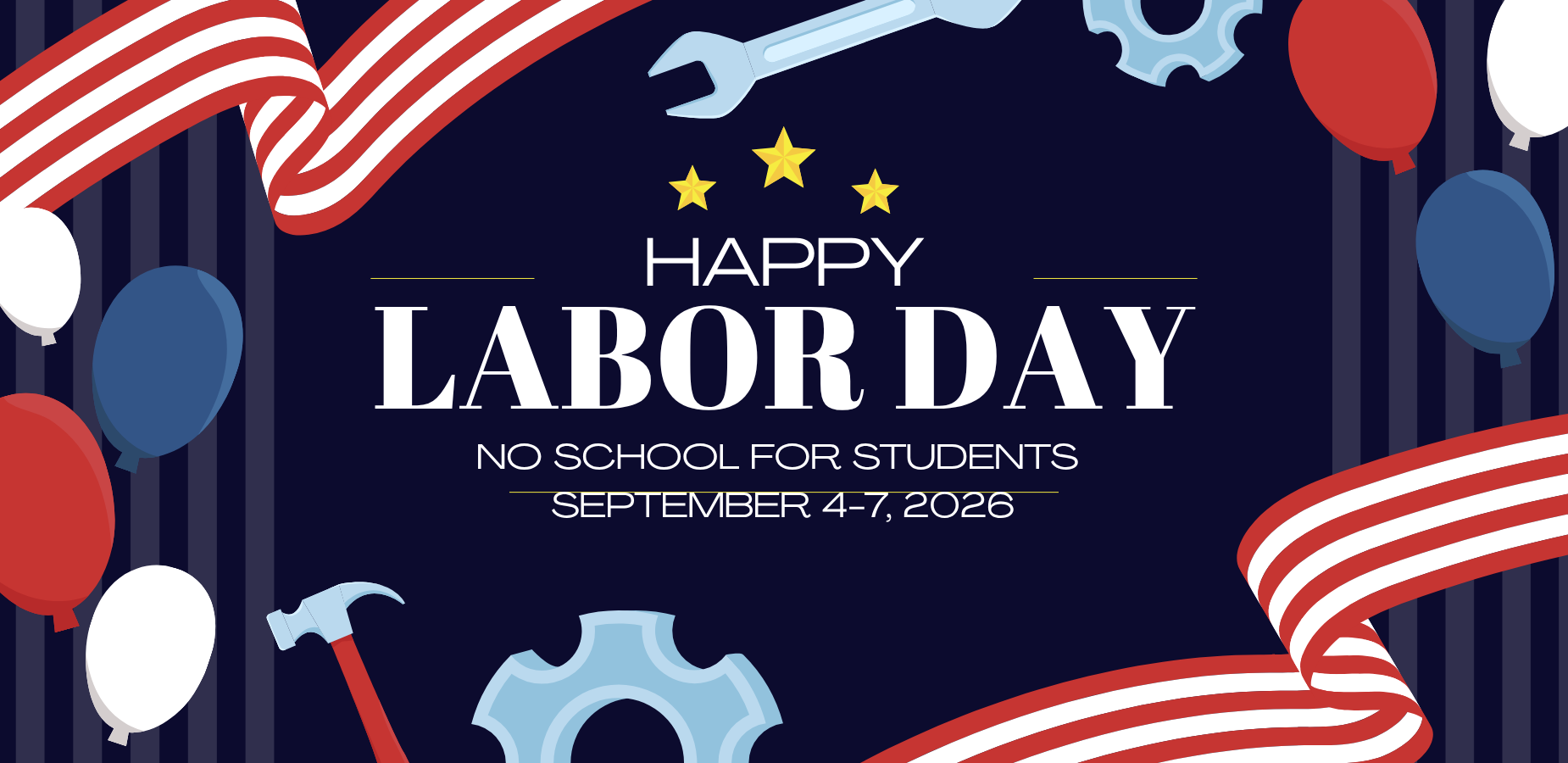 Labor Day No Students September 4-7