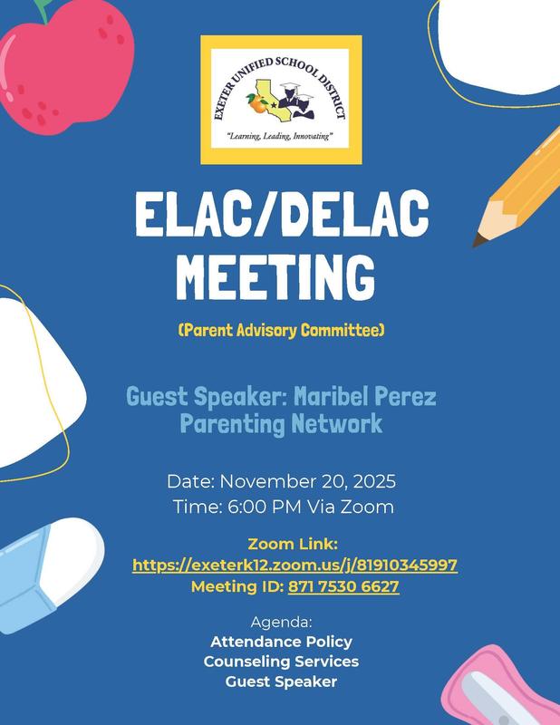 ELAC /DELAC Flyer English 2