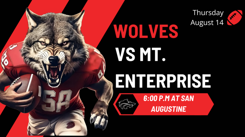 Wolf running with Football
