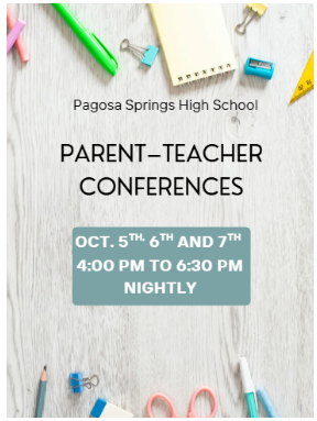 Fall Parent Teacher Conferences