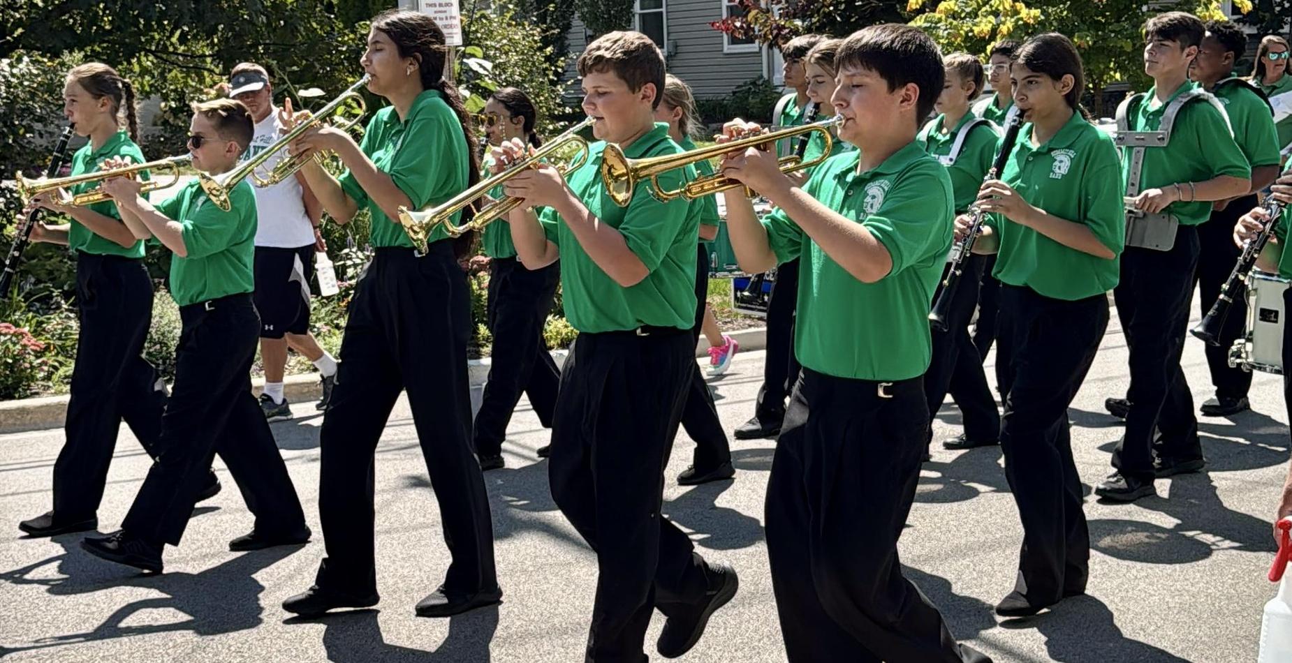 SHJH Band in Frankfort Fall Fest Parade