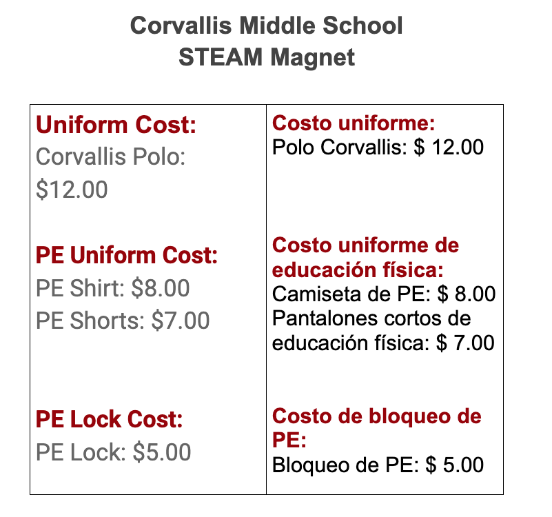 corvallis middle school