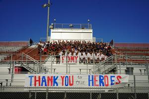 Students, staff, and local first responders united to honor the courage and sacrifice of 9/11 heroes