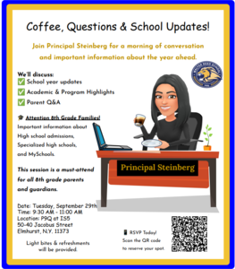 Coffee with The Principal Flyer