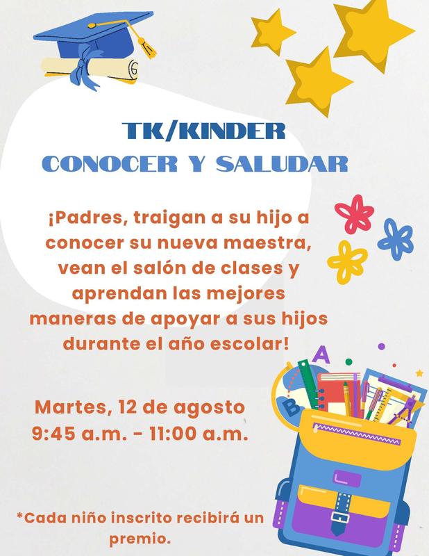 ¡Padres, traigan a su hijo a conocer su nueva maestra, vean el salón de clases y aprendan las mejores maneras de apoyar a sus hijos