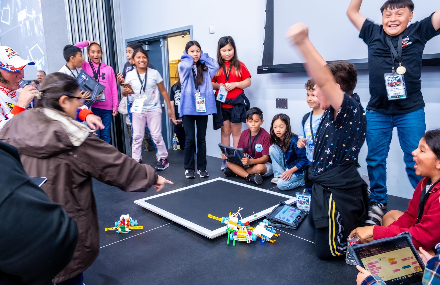 students competing for a championship