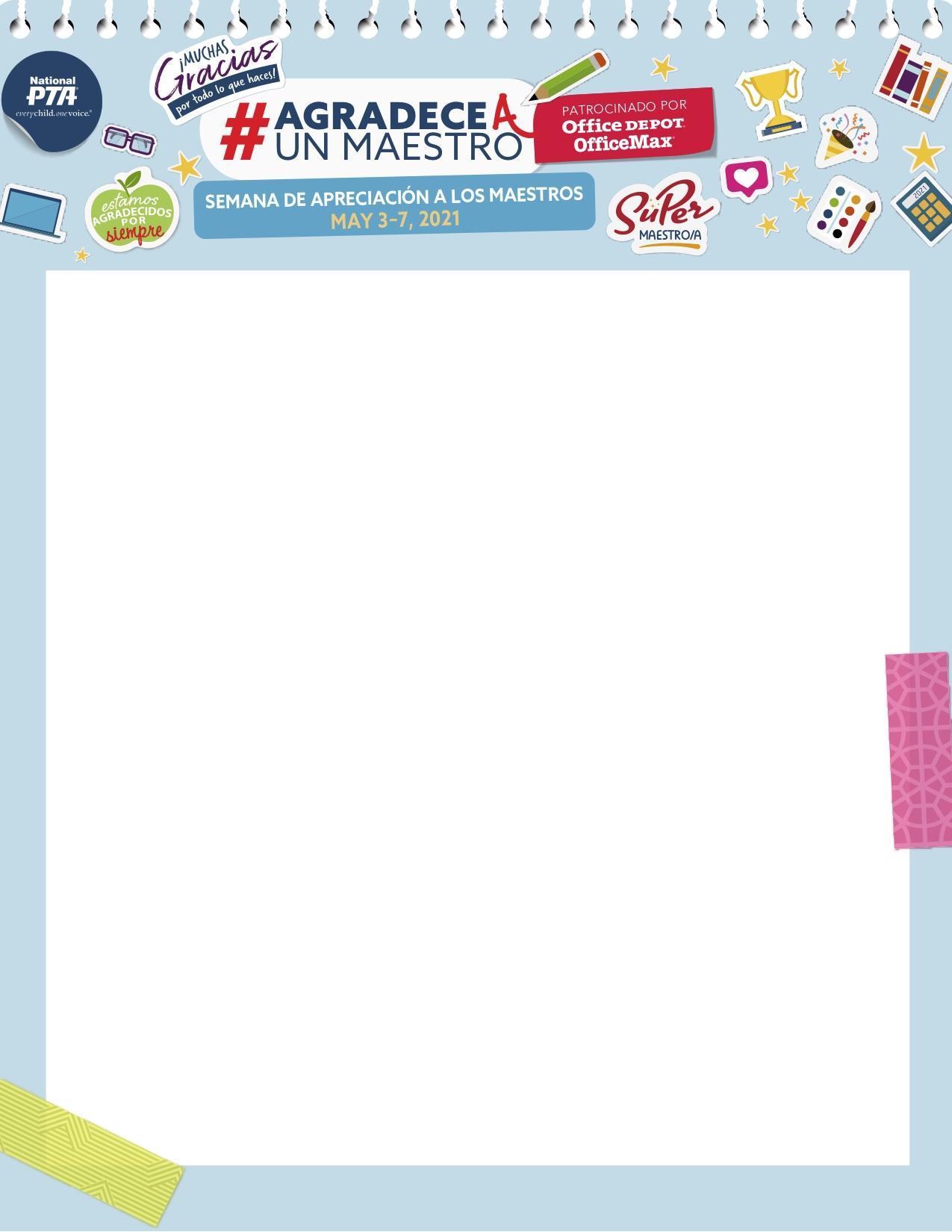 Teacher Appreciation Week (In English y en Español) Southbridge