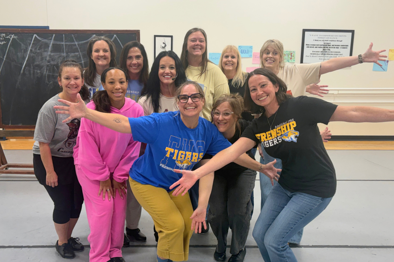 Frenship High School Staff Members in Tap Class