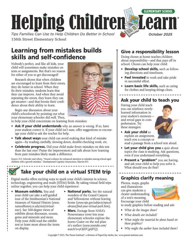 October Parent Letter